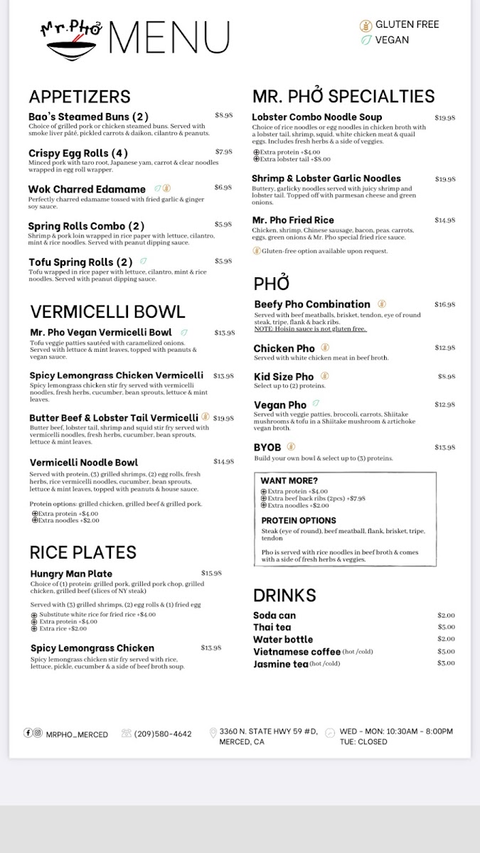 Menu Mr Pho-2