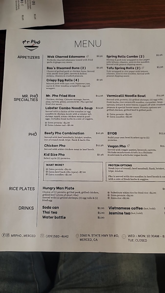 Menu Mr Pho-4